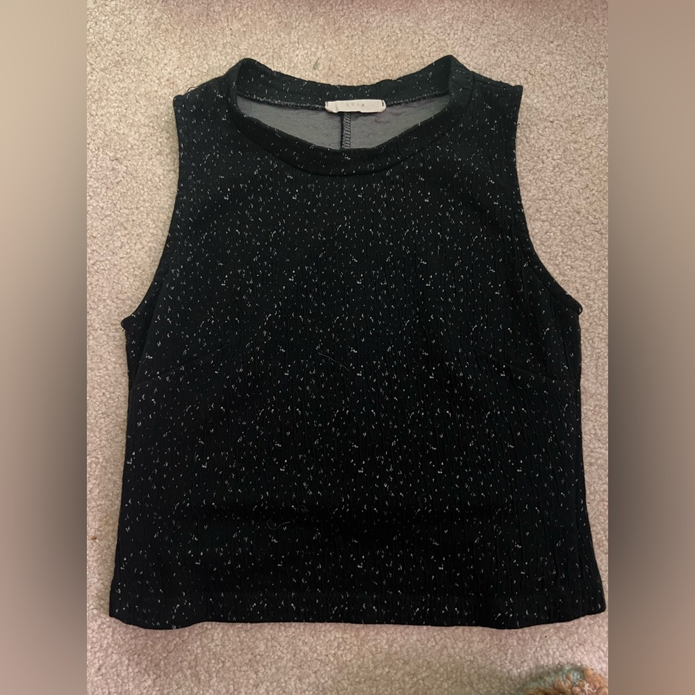 Lush Black Crop Too